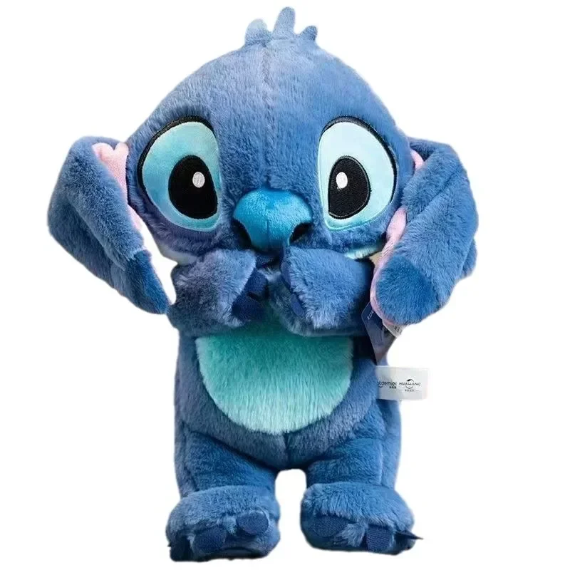 Disney Stitch Plush Doll Anime Baby Music Light Sleep Toys Model Kid Gift Breath Child Peluche Lilo&stitch Kawaii Soothes Toy Plush Toy