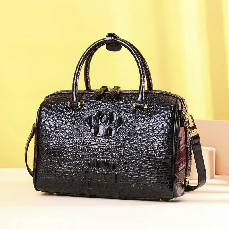 

Luxury Women's Handbag Women's Bag Free Delivery 2023 Fashion Pillow Bag Leather Crocodile Pattern Bag Designer Women's Bag