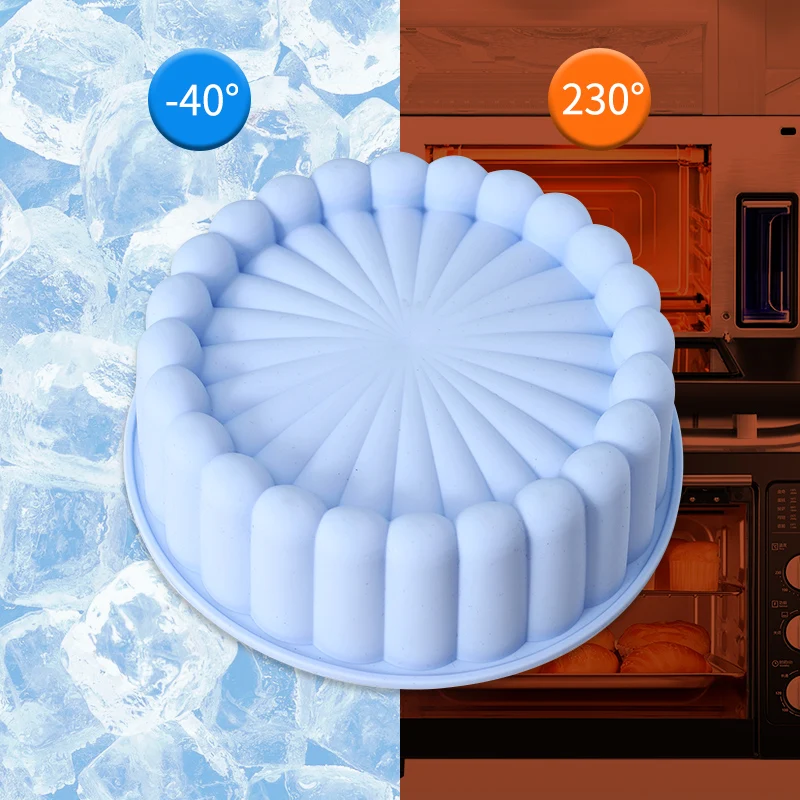 FAIS DU Silikon Runde Kuchenform 8 Zoll Silikon Kuchenform Zum Backen Charlotte Kuchenform DIY Backen Erdbeere Shortcake Kuchenform – Detail 16