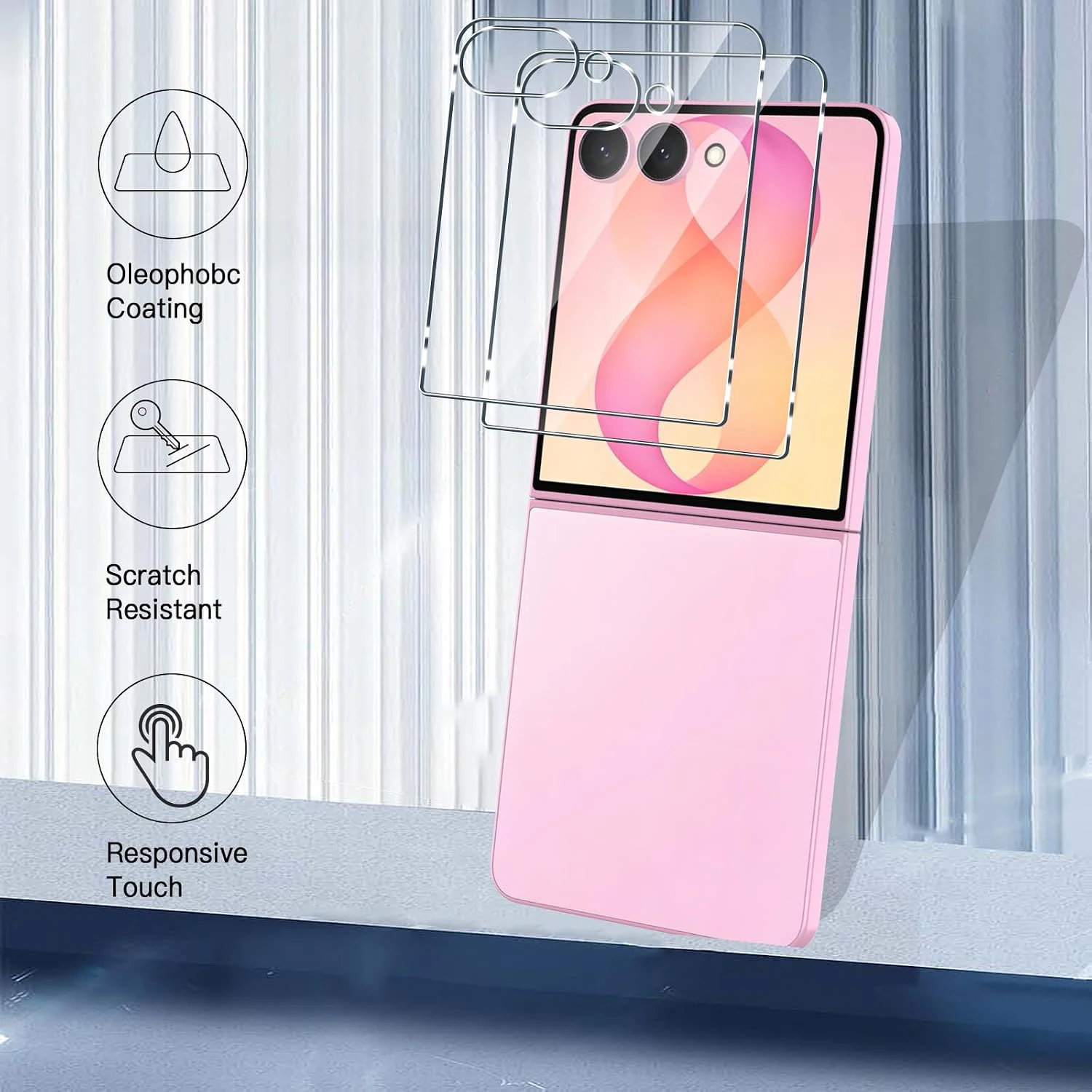 HD Clear Anti-Shatter Tempered Glass Screen Protectors