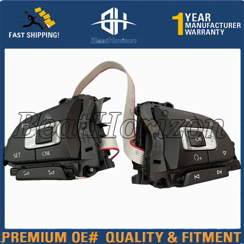 Pair MFSW CNL 다기능 스티어링 휠 버튼 키 크루즈 컨트롤 스위치, 폭스 바겐 VW 골프 7 MK7 E-골프 5G0959442P