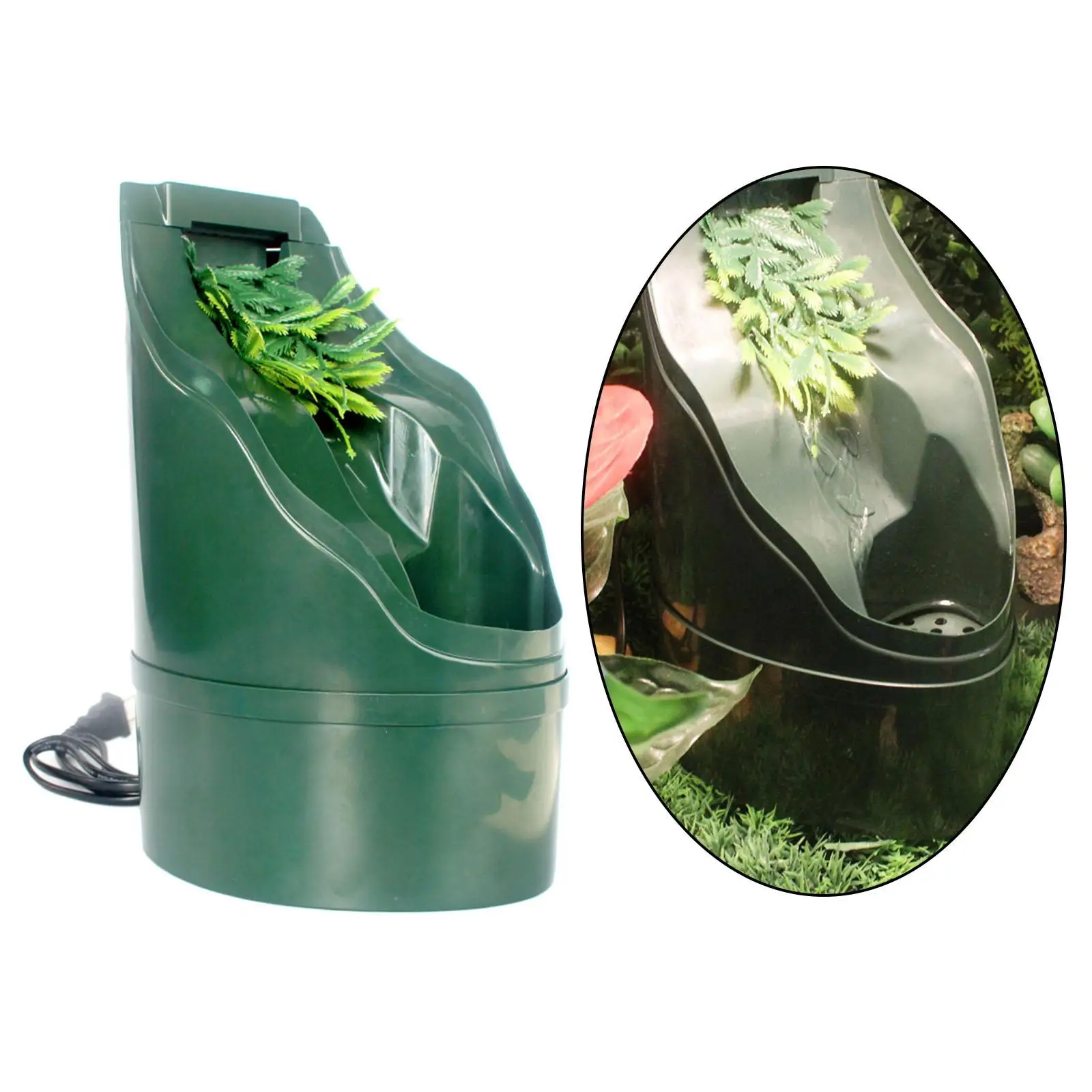 https://ae01.alicdn.com/kf/Sbaef450452c04a3e93b3583f5bcca628R.jpg Reptile Drinking Fountain Water Dispenser Large Bowl with Filter for Chameleon Lizard Snake Turtle Cage Amphibian Habitat