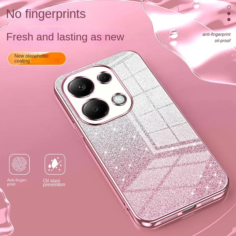 Sparkling Soft TPU Glitter Slim Protective Back Cover for Xiaomi Redmi Note 13 Pro