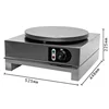 Commercial Electric Crepe Maker Pancake Machine 40cm Big Hotplate Non Stick Kitchen Tool 220V 3KW 2