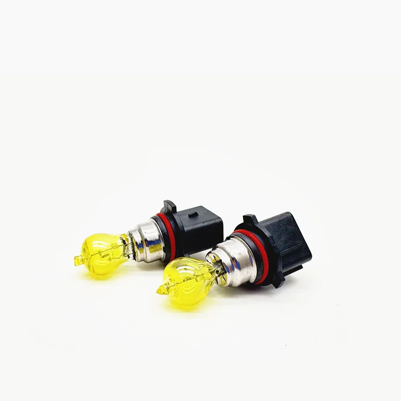 2Pcs PG18.5d-3 노란색 PSX26W 할로겐 전구 자동차 운전 조명에 적합 DRL 전면 안개 램프 3000K 석영 유리 12V26W