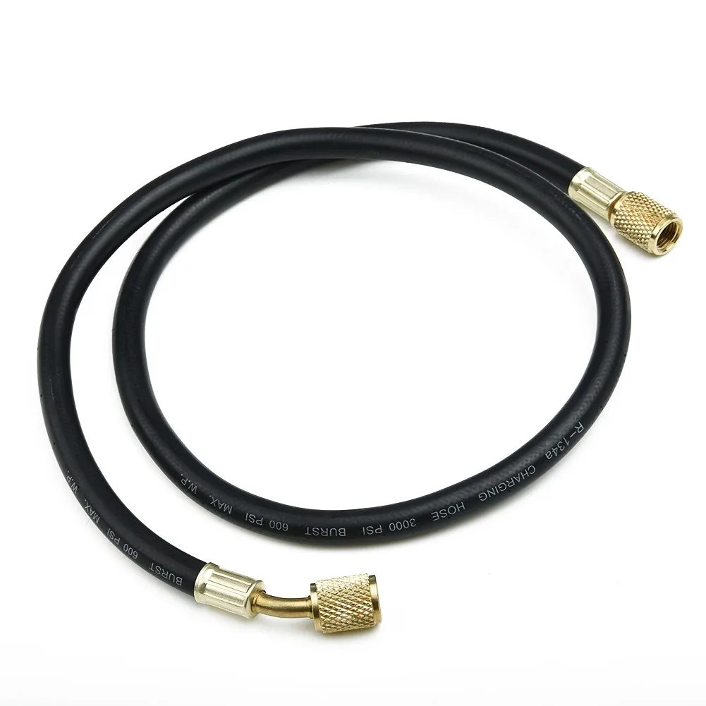 

1pc Hose HVAC R410a R134a Air Conditioning Refrigerant Charging Hose Guage 36Inch 1/4 SAE AC 800 PSI Recharge Tube