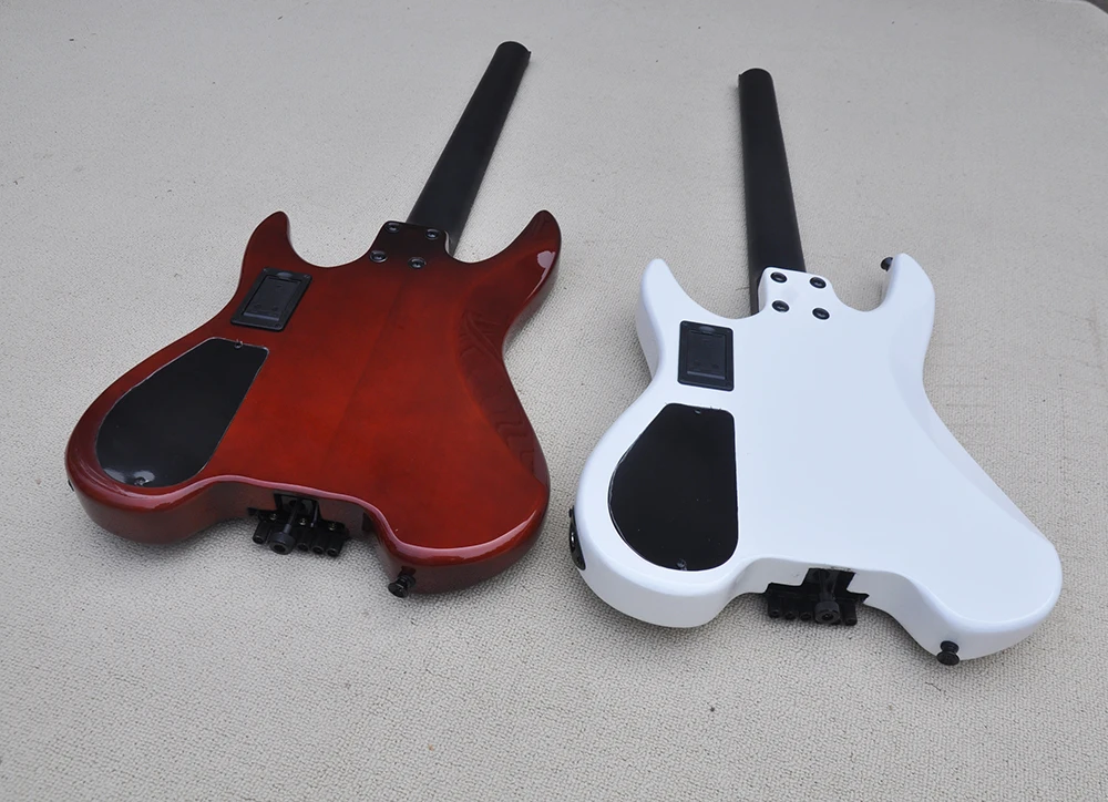 Two Colors 6 Strings Headless Electric Guitar with Tremolo Bar,24 Frets,Rosewood Fretboard