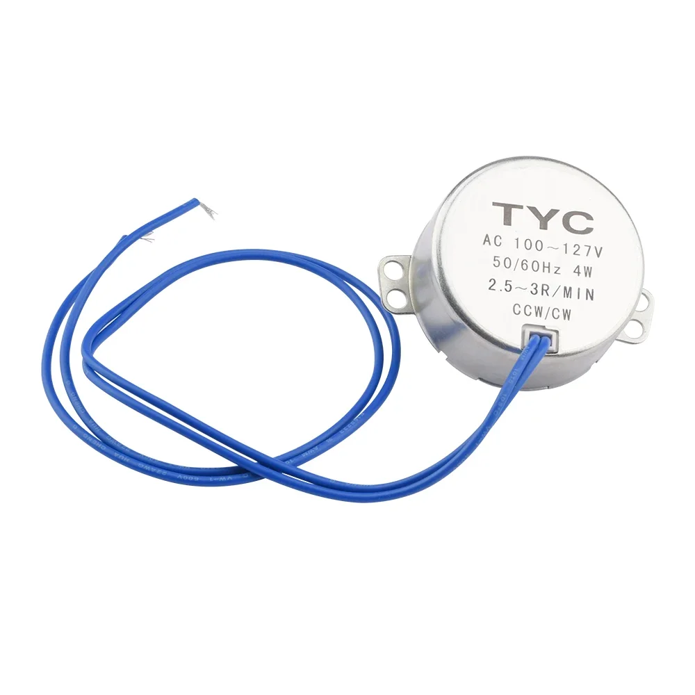 선풍기 모터용 저속 전기 선풍기 헤드, 안정적인 동기 모터, AC 100-127V, 4W, 50Hz, 60Hz, TYC50, 5-6R/MIN 2.5-3R/MIN CCW/CW