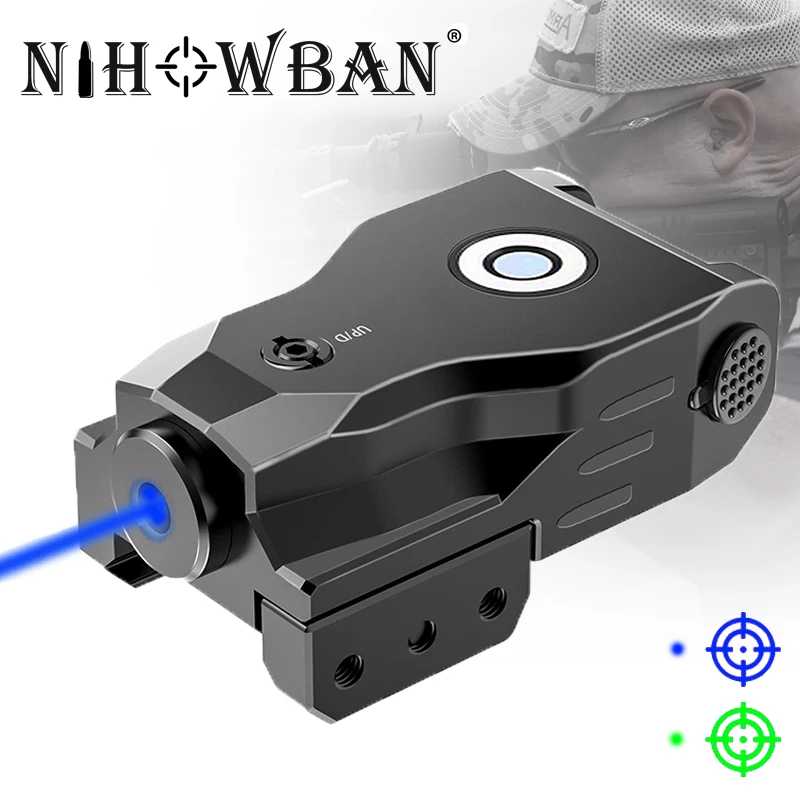 

Tactical Blue Laser Sight Picatinny Rail Compact Scope for Handgun Glock Pistol Airsoft Weapons Tactical Hunting Gun Acessories