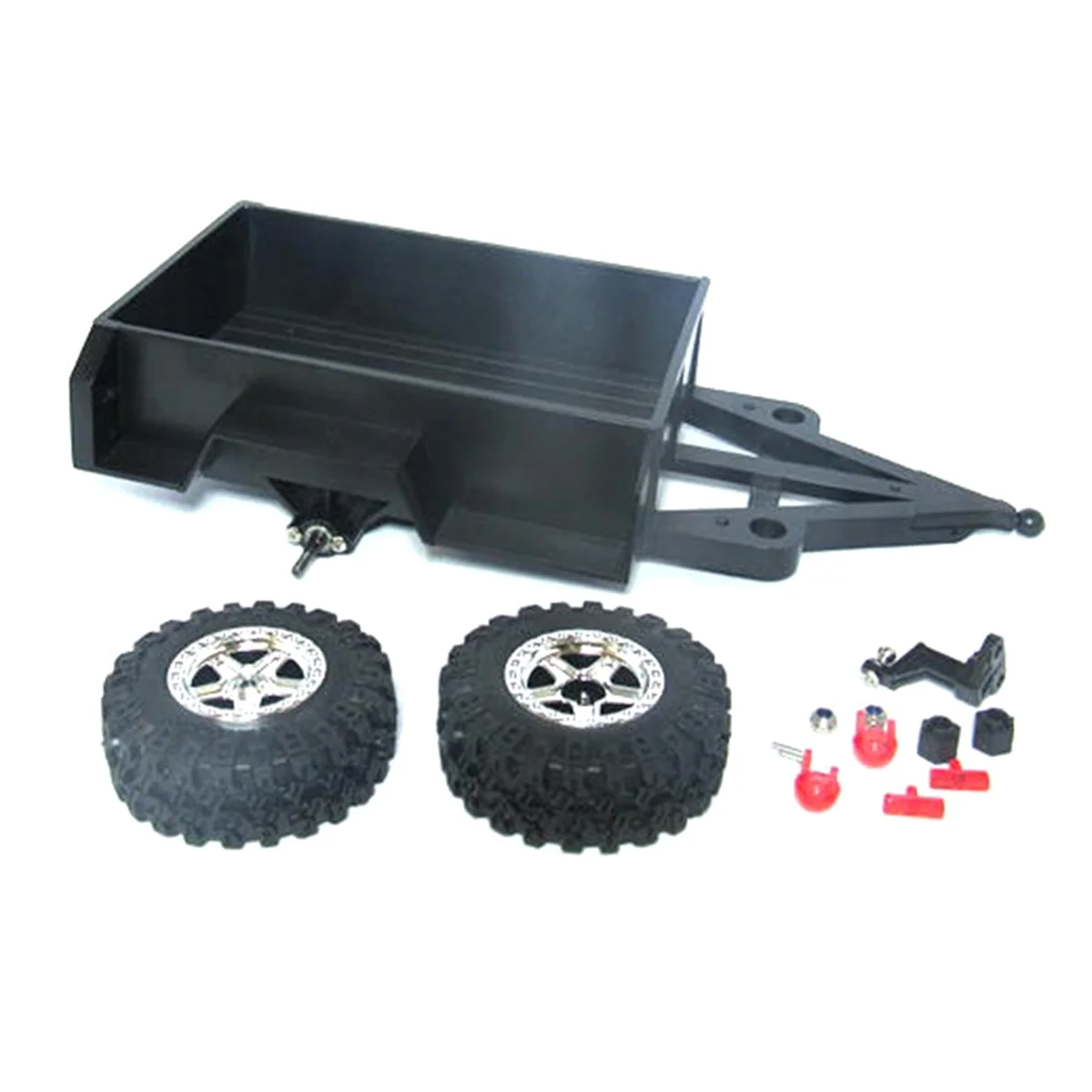 RC-trekhaak, metalen materialen 1/10 RC-trekhaak, voor AXIAL SCX10 D90 1/10 RC-auto(rood