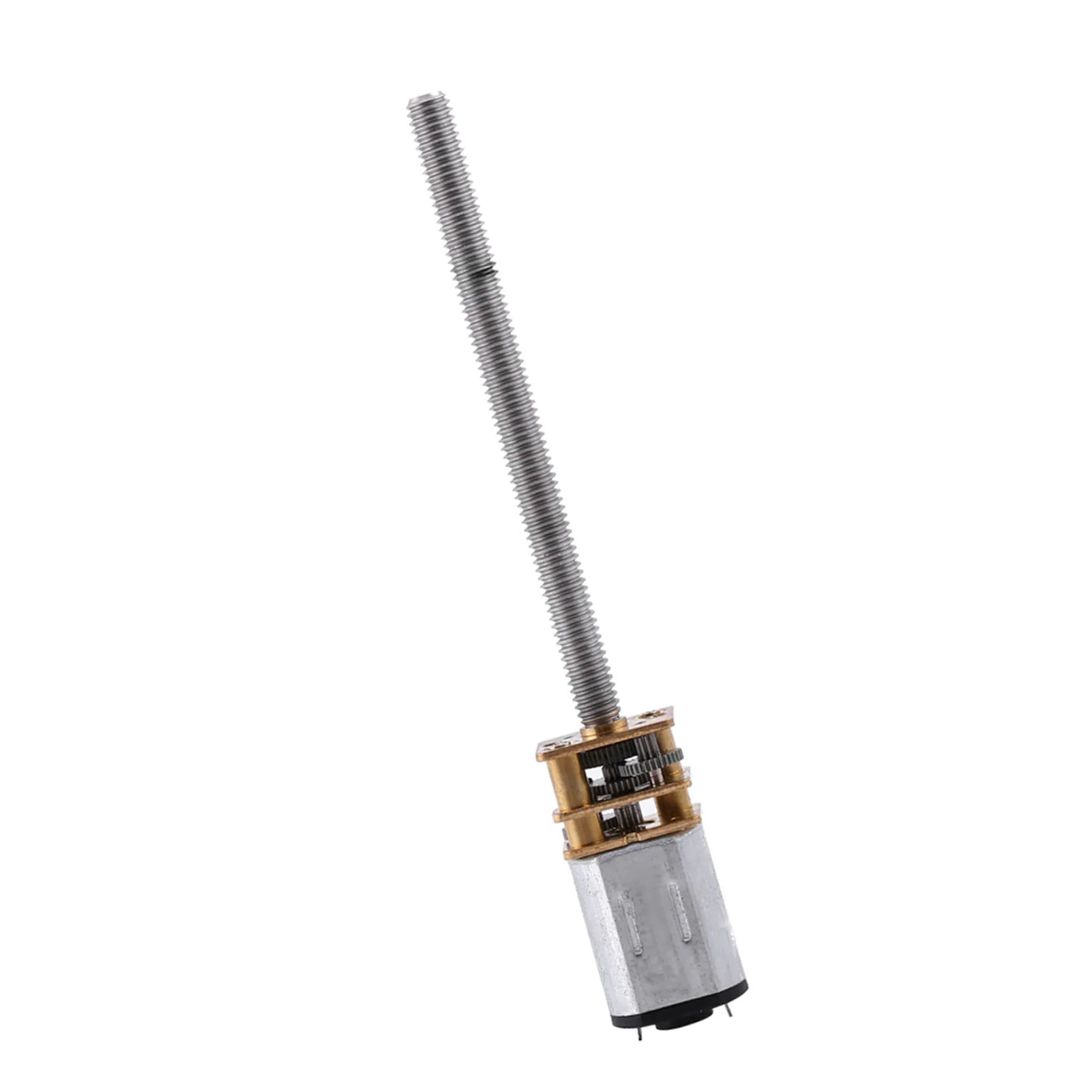 Motor Micro De Engranaje N20 12V 400RPM - Eje Roscado M4, Metal, Ideal Para Robots Y Proyectos DIY