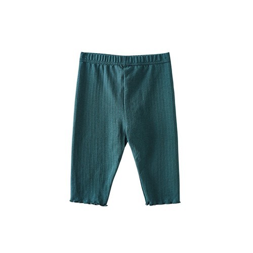 Summer New Children Slim Solid Color Pants Girls Breathable Cotton Elastic Leggings