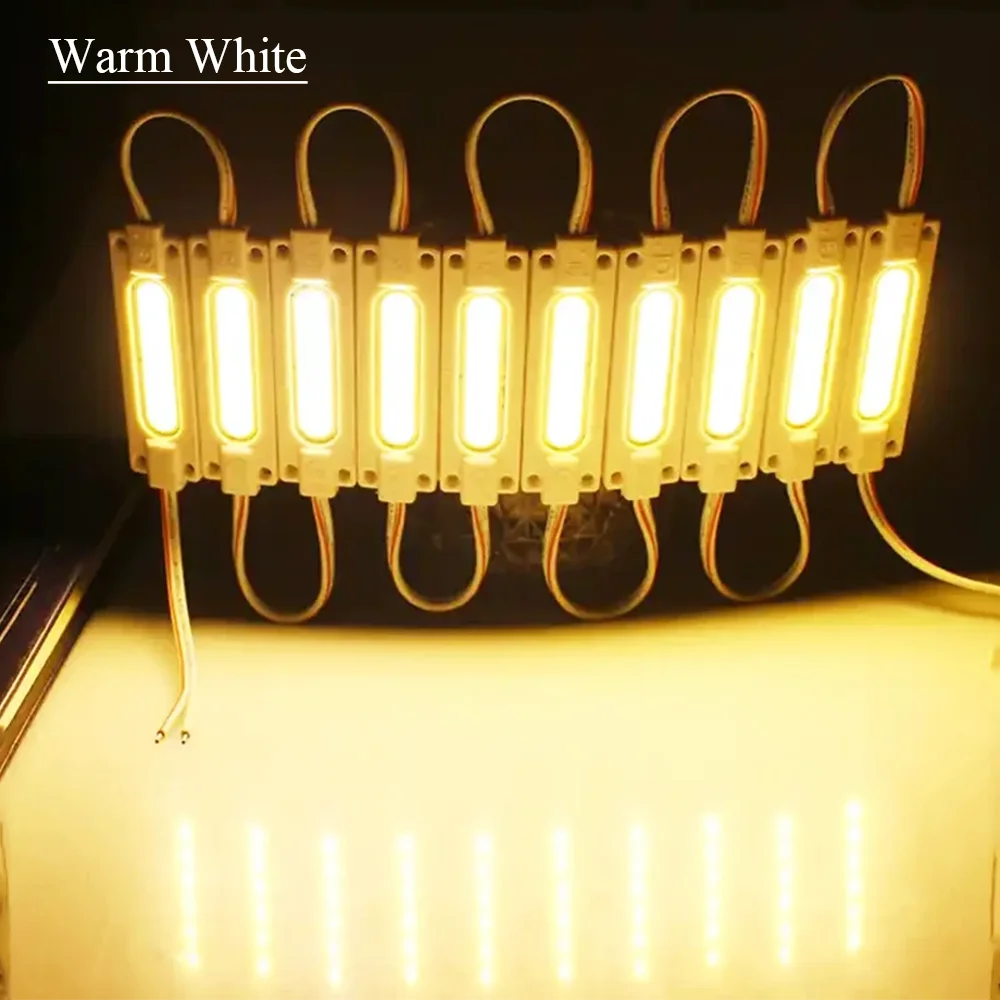 COB LED 모듈 조명 주입 모듈, 자동차 트럭 모듈, 레드 옐로우 핑크 LED 사인 백 라이트 광고 조명, DC12v, 24V, IP65