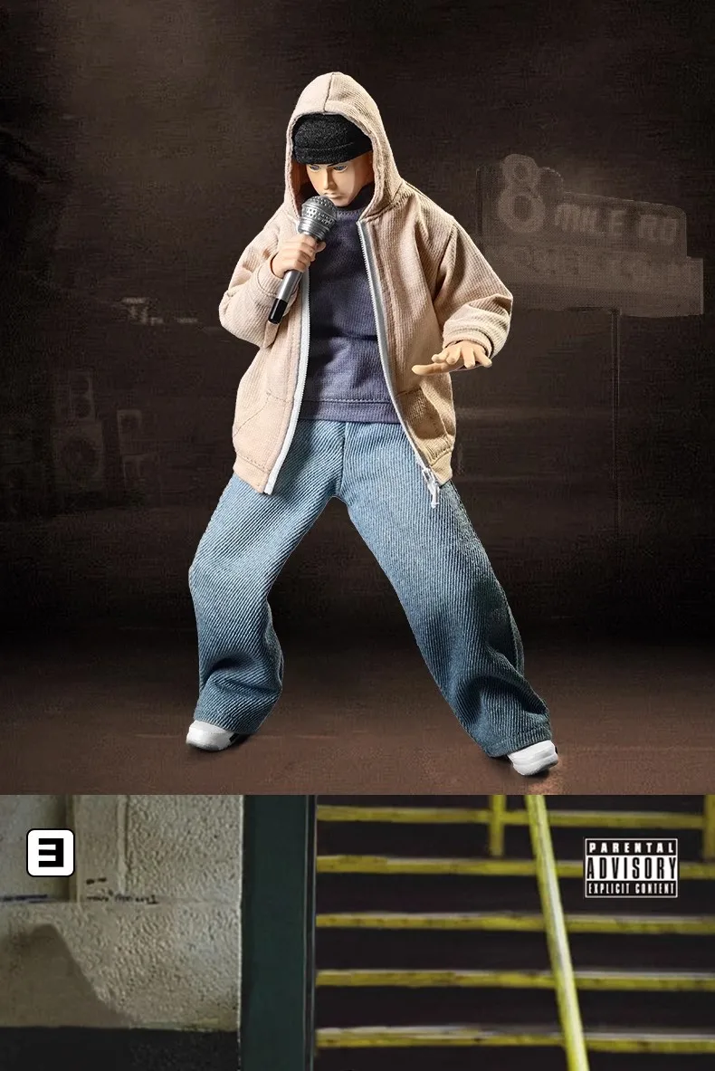 Goon Original 1/6 Scale Trendy Rap god Eminem Set Suit 8 Mile Suit