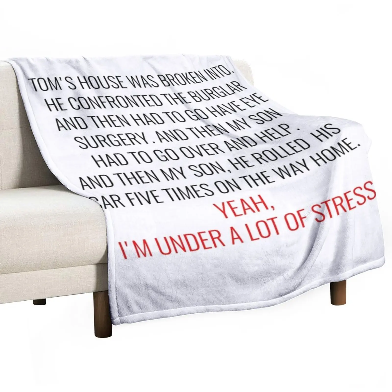 

Funny Sayings Tom's House Was Broken Into Gift Idea For Housewifes Day Unisex For Her For Him 2022 Throw Blanket Soft Blanket