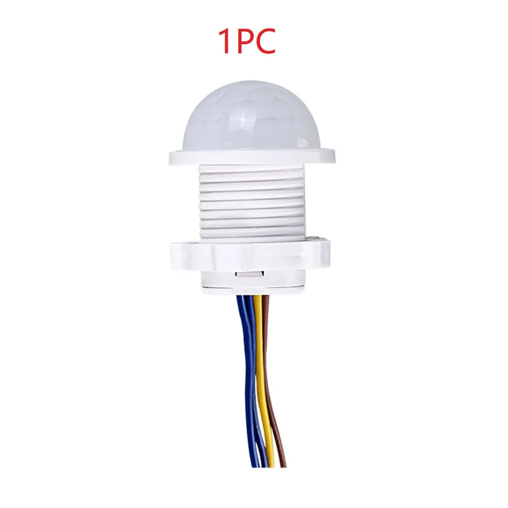 מתג אור חיישן אוטומטי AC110-240V LED PIR זיהוי תנועה אינפרא אדום מיני אור לילה רגיש LED פנימי חיצוני