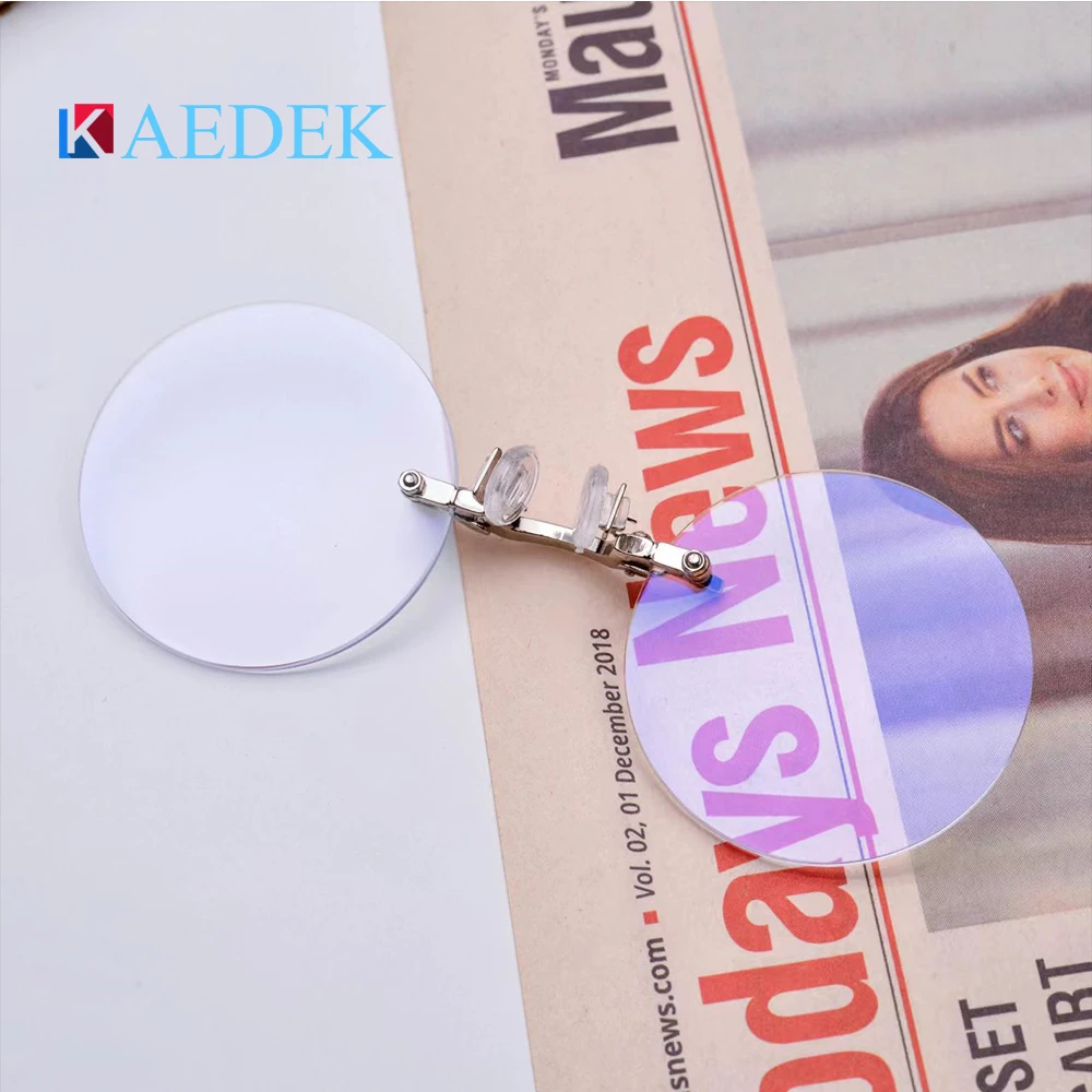KAEDEK Clip On Nose Glasses Round Rimless Matrix Morpheus reading glasses Mini Frameless Vintage Men  women Eyeglasses 4