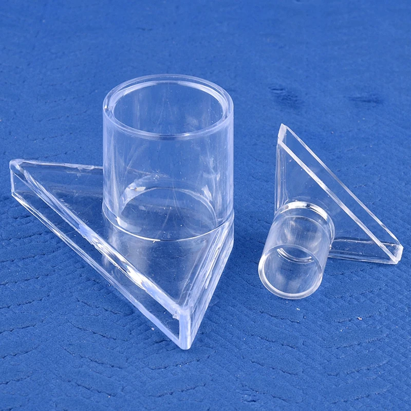 16~32mm Acrylic Aquarium Fish Tank Pump Duckbill Water Outlet Triangle Nozzle, Duckbilled Return Pipe Fittings DIY Connector 2
