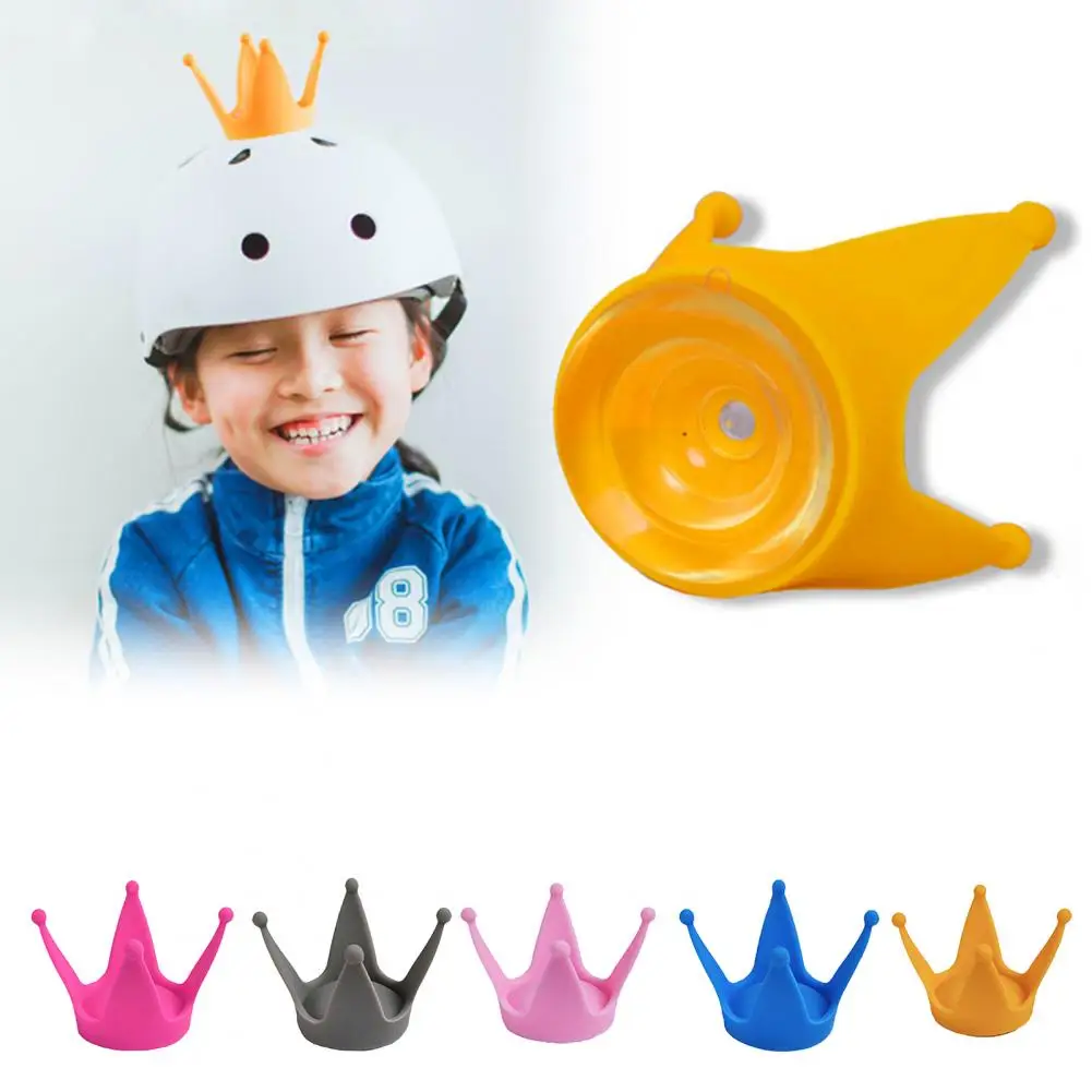 Silicone Cute Helmet Crown Suction Cup Headwear Cycling Decor Motorcycle Cycling Equipment