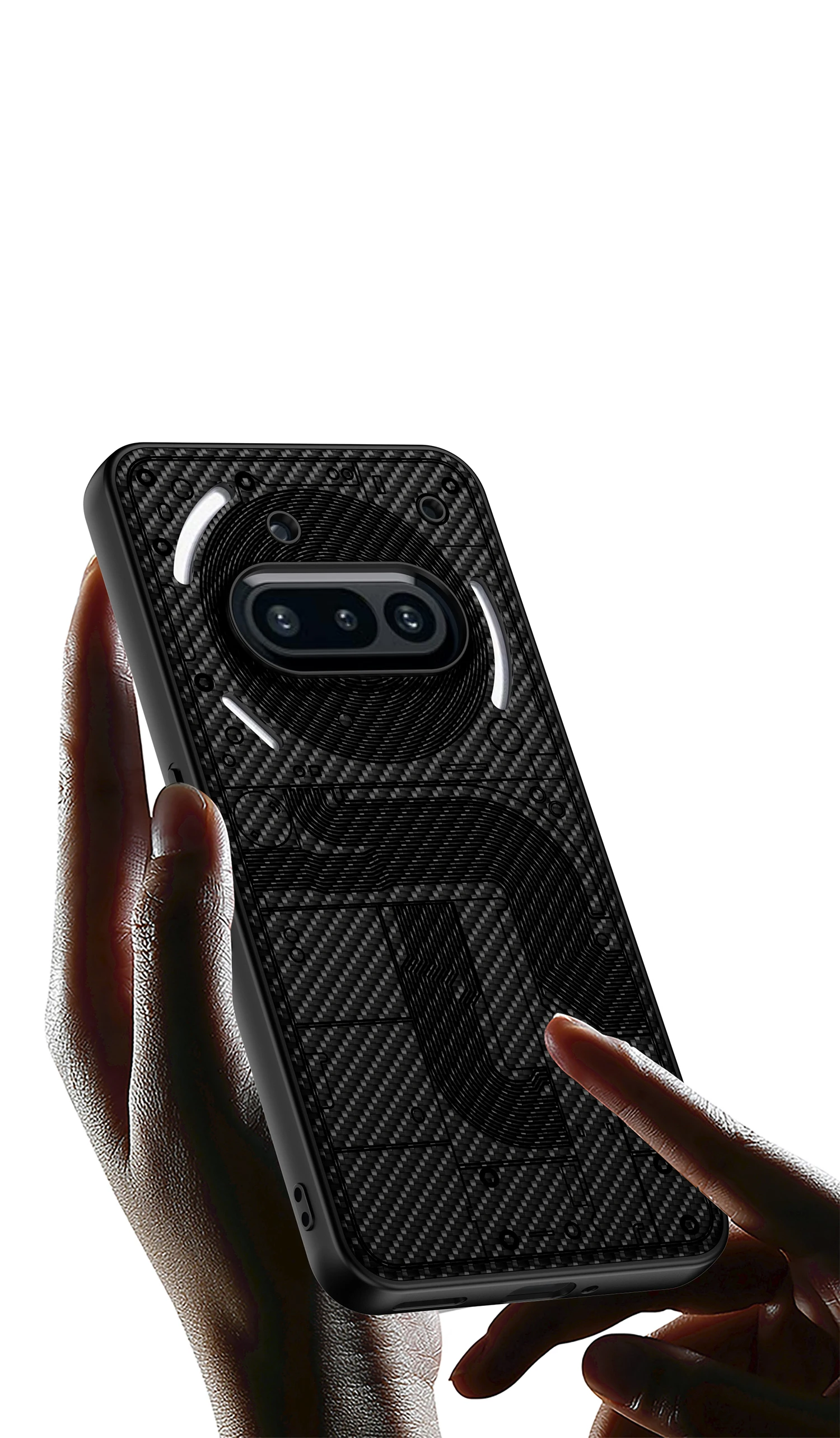 Luxury Painted Leather Soft Case For Nothing Phone 3A Back Light Precision Hole