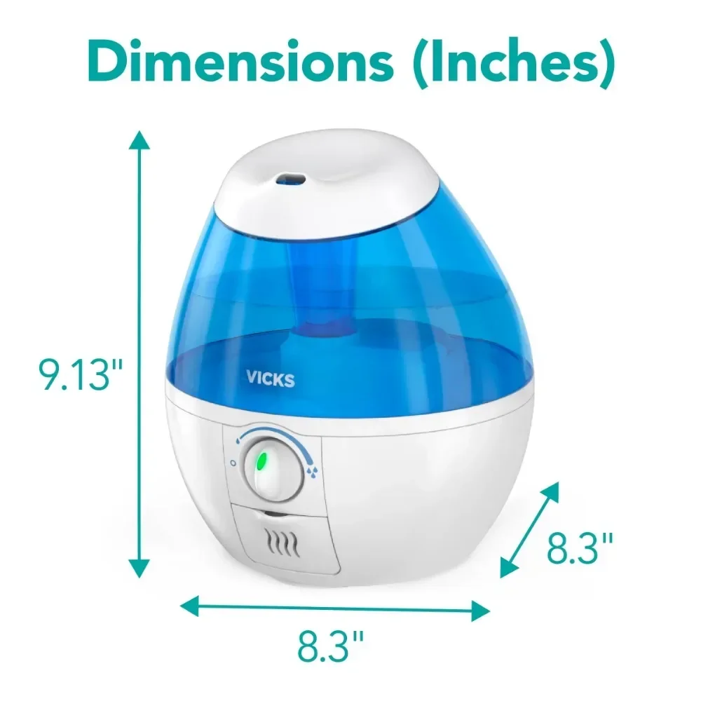 Mini Filter-Free Cool Mist Humidifier 250 Sq Ft White 4 Mini Filter-Free Cool Mist Humidifier 250 Sq Ft White 4