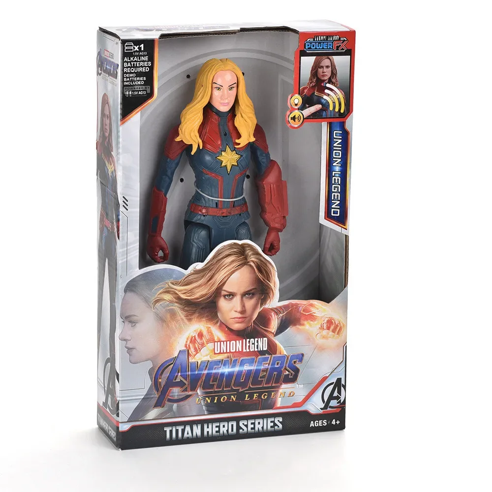 thumbnail image 1 of Juguete de 30 cm de Marvel Avengers, Thanos, Hulk, Spiderman, Iron Man, Capitán América, Thor, Pantera Negra, con sonido y luz, regalo de acción, 1 of 5