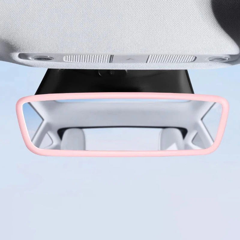 Rearview Mirror Protector For T-Esla Model Y Carinterior Spare Parts Auto Rearview Mirror Accessories Silicone Protective Cover