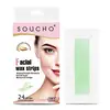 24/48PCS Face Wax Strips Hair Removal Tool For Caring Face Eyebrow Upper Lip Cheek Chin Middle Brow Mustache Women Beauty Tools 3