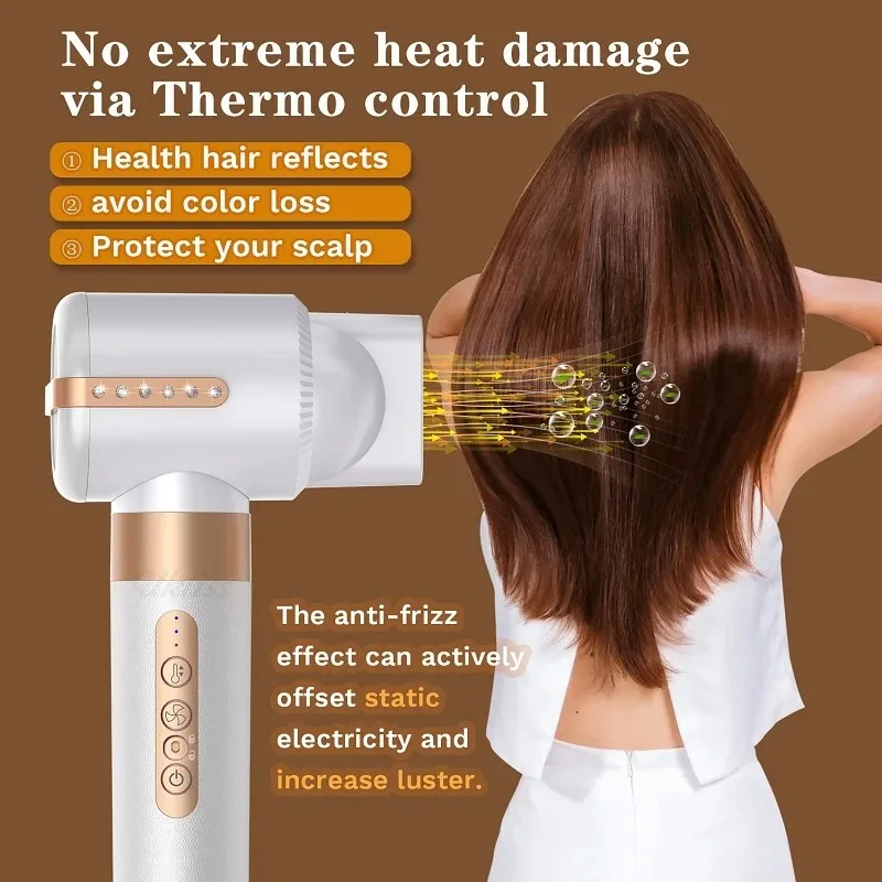 7 in 1 Auto Wrap Hair Dryer 1400W Powerful Straightener Hot Brush Hot Comb Hair Multi Style High Speed Curling Iron hair dryer hot air comb