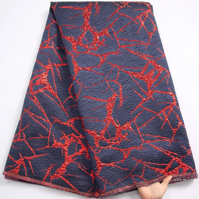 

SJD LACE African Lace Fabric 2023 Latest French Gild Jacquard Brocade Lace Fabric for Sewing Women Wedding Party Dresses A3512