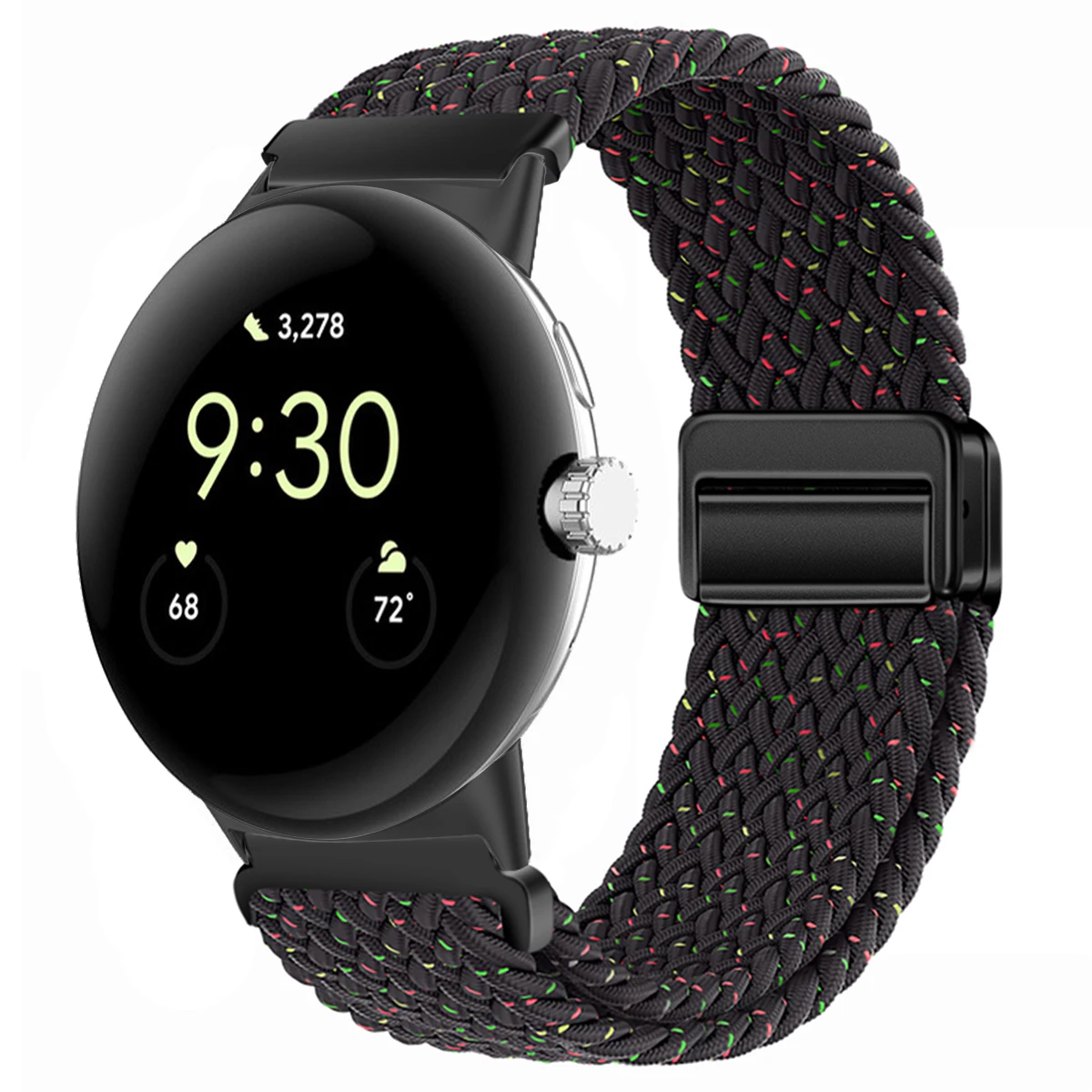 Nylon Braided Magnetic Wristband Bracelet - Universal Fit