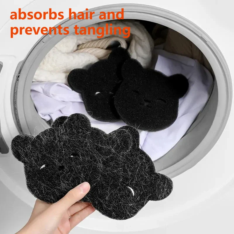 Laundry ball pet hair remover 9PCS bear shape reusable for clothes sofa