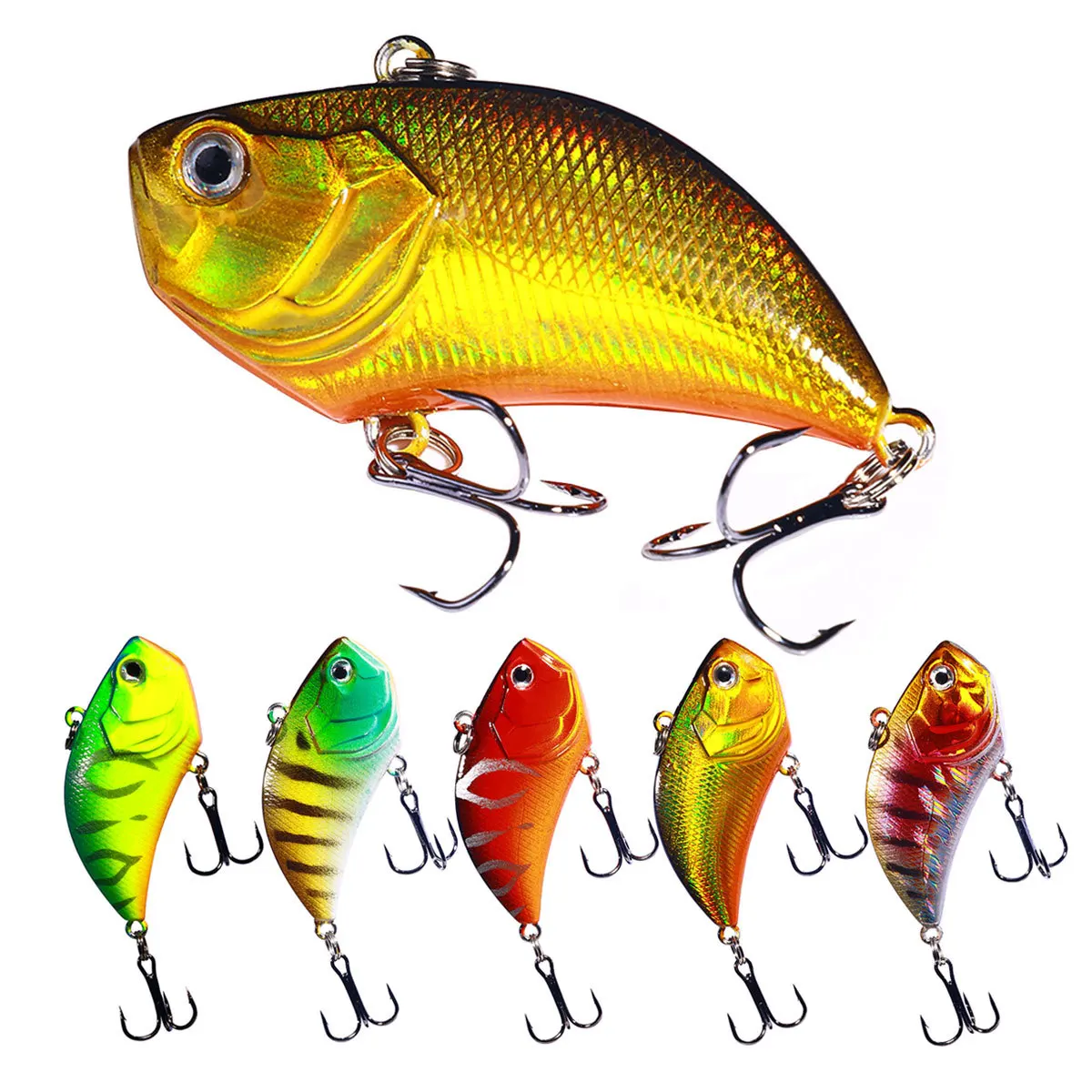 

1 PC Long Casting VIB Winter Crankbait 5.4cm-13g-6# Sinking VIB Fishing Lure Wobbler Isca Hard Bait Fishing Gear Accessories