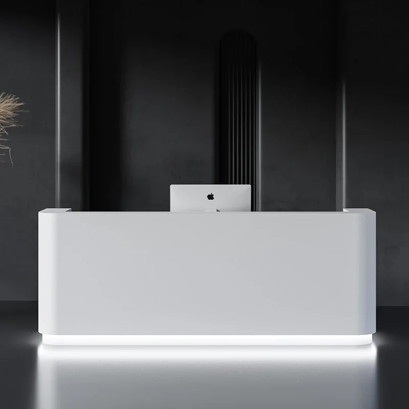 Beauty Institute Luxury Reception Desks Workbench Seating Checkout Reception Counter Business Banconi Furniture
