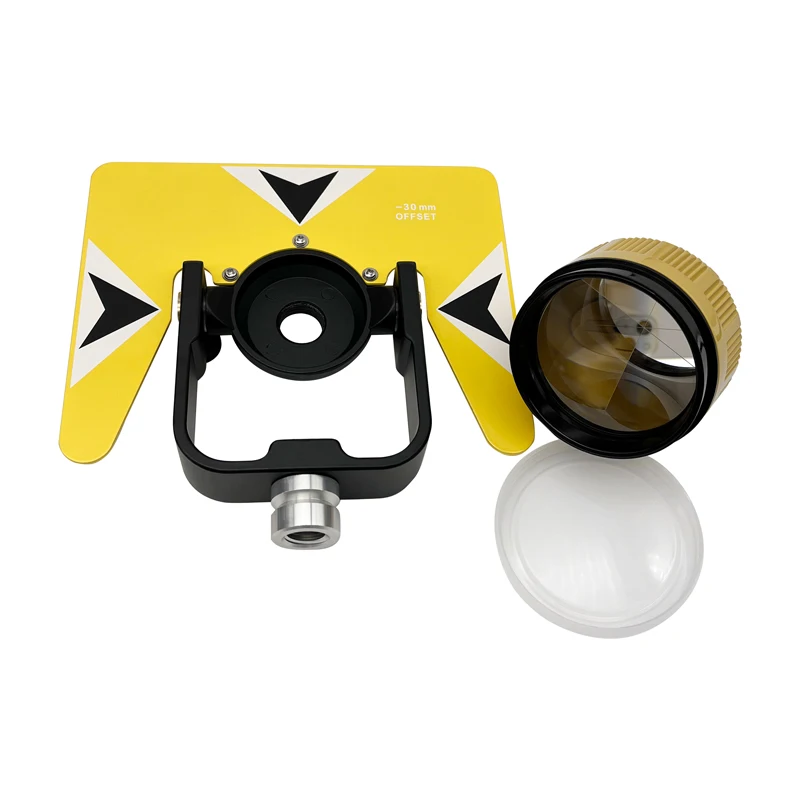 Nuovissimo Prisma Giallo Singal Ak18 Per Sok Nikon Trimble Total Station Set Prisma Giallo Topografico Con Borsa