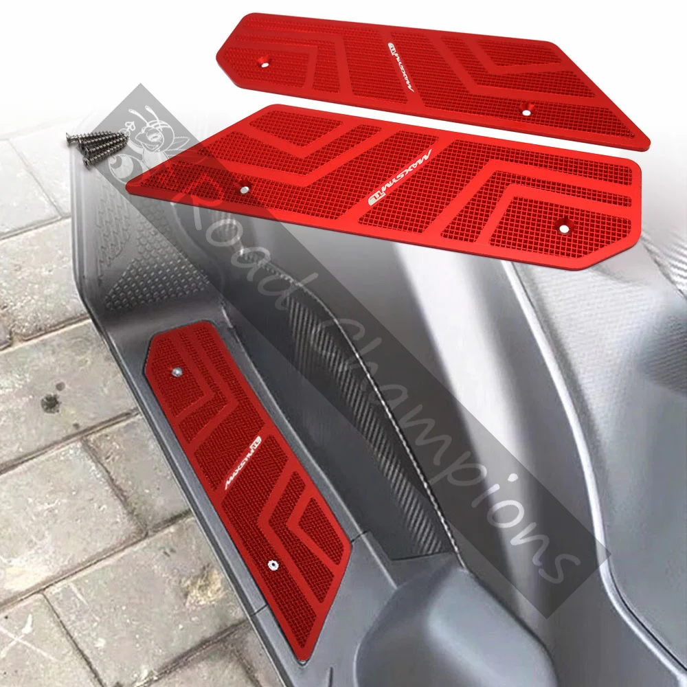 For SYM MAXSYMTL500 MAXSYM TL 508 Motorcycle Footrest Metal Anti-Slip Pedal Pad Footpad Mats Step Plate Pad Aluminum Accessories