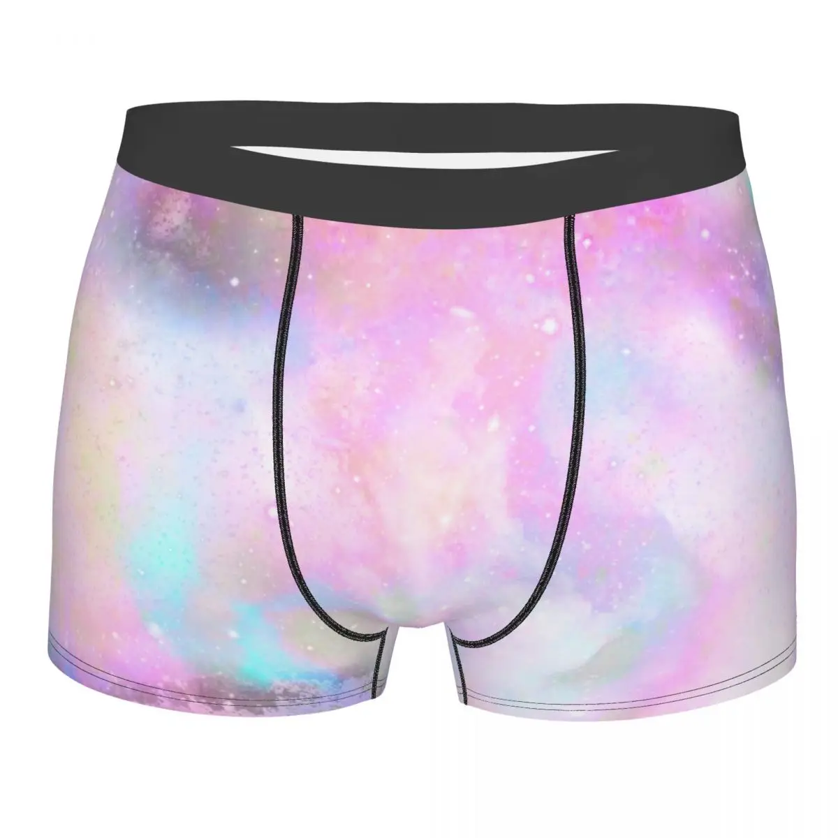 

Трусы-боксеры мужские с единорогом и мраморным принтом