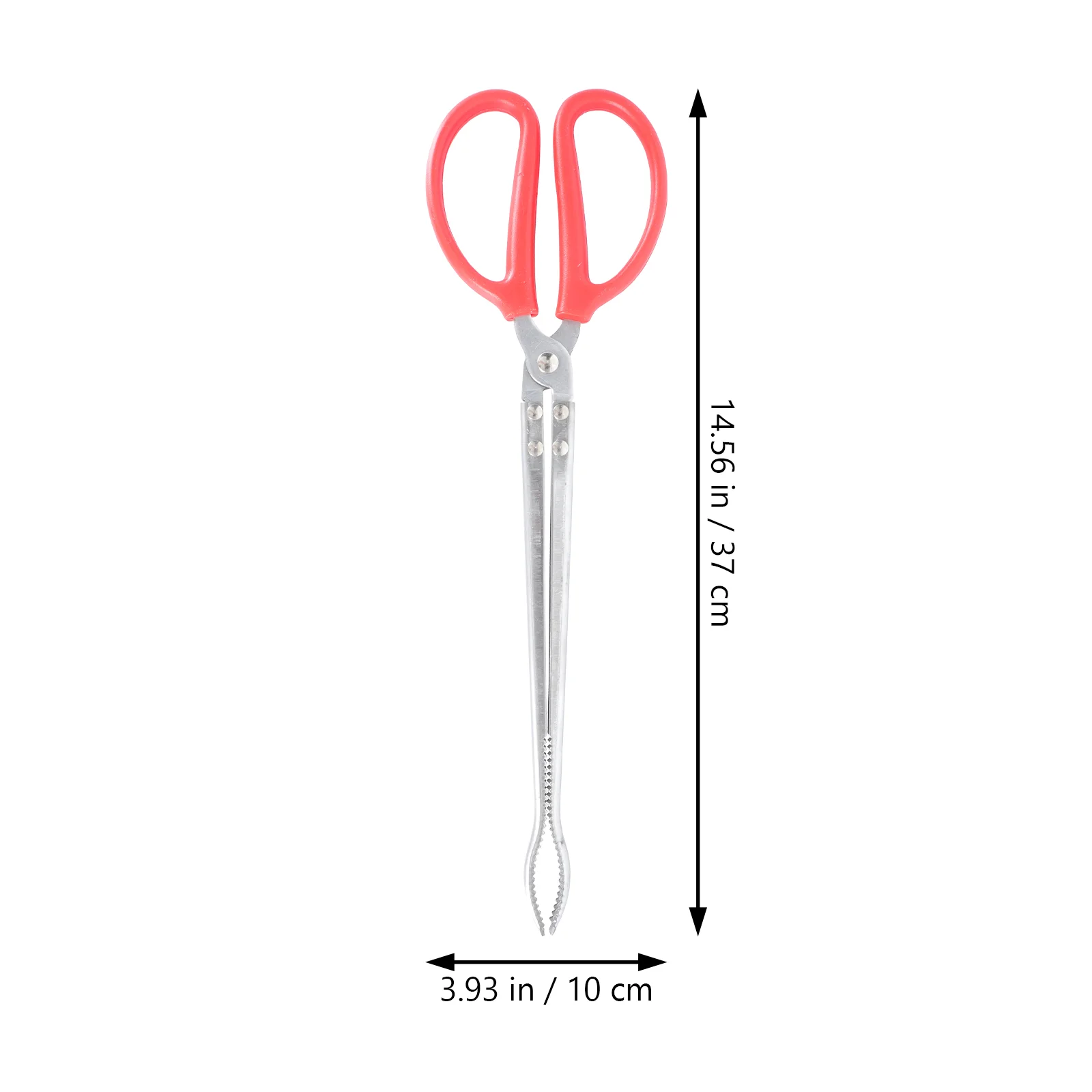 2 Pcs Handle Trash Tongs Forceps Stainless Steel Garbage Grabber Tool Scissors Para 5
