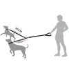 Dog Double Leashes Pet No Tangle Leash Coupler for Walking 2 Dogs Resilient Comfortable Shock Absorbing Reflective Leash 4