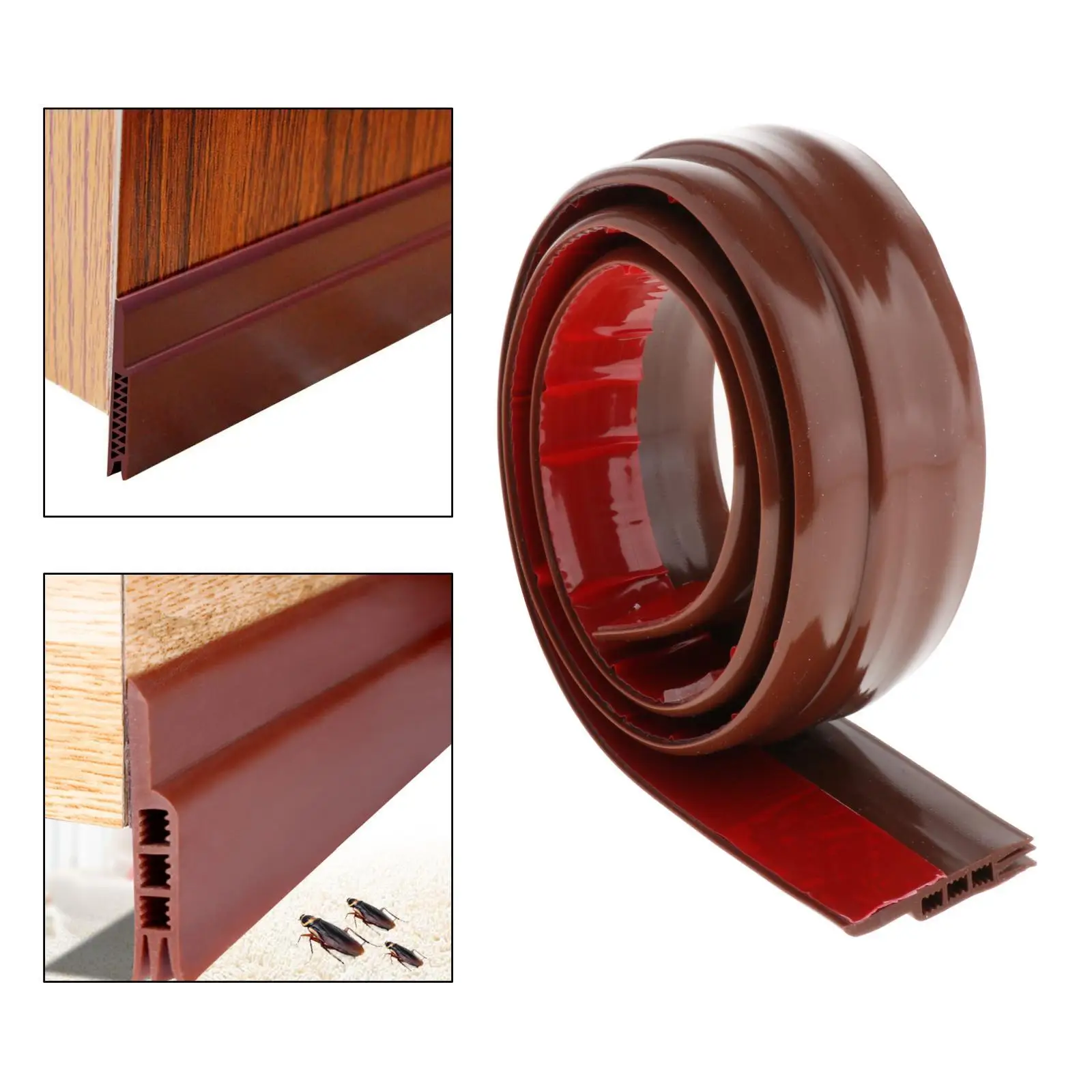 Under Door Sweep Weather Stripping Door Bottom Seals Strip Wind Stoppers