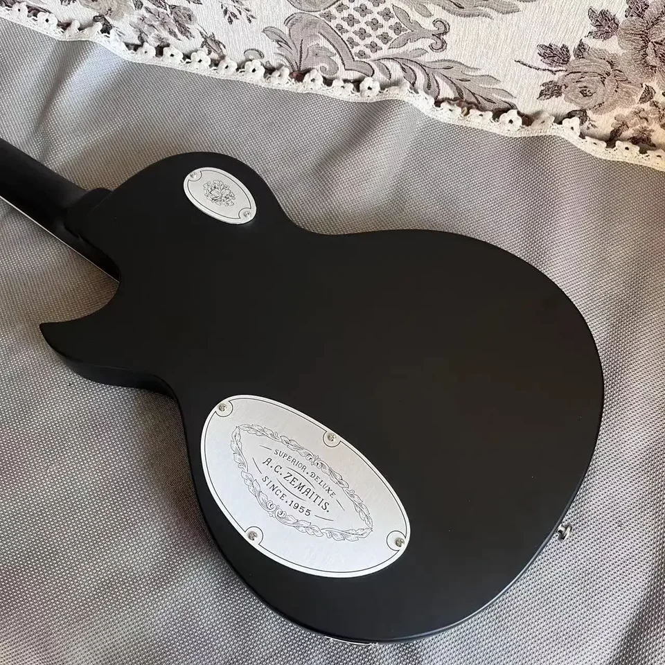 カスタム ZEMAITIS メタルフロントエレキギターアルミプレート LP