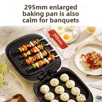 Double heating domestic pancake pan electric frying pan deepening and enlarging multi-function pancake stall 2