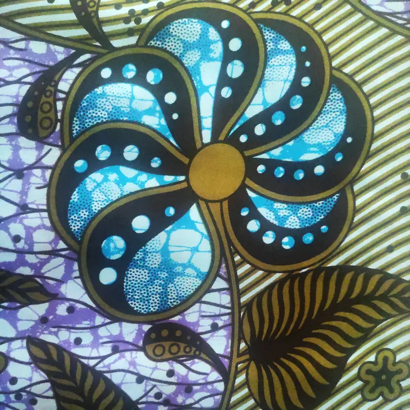Item I3-4 100% cotton wax printed fabric