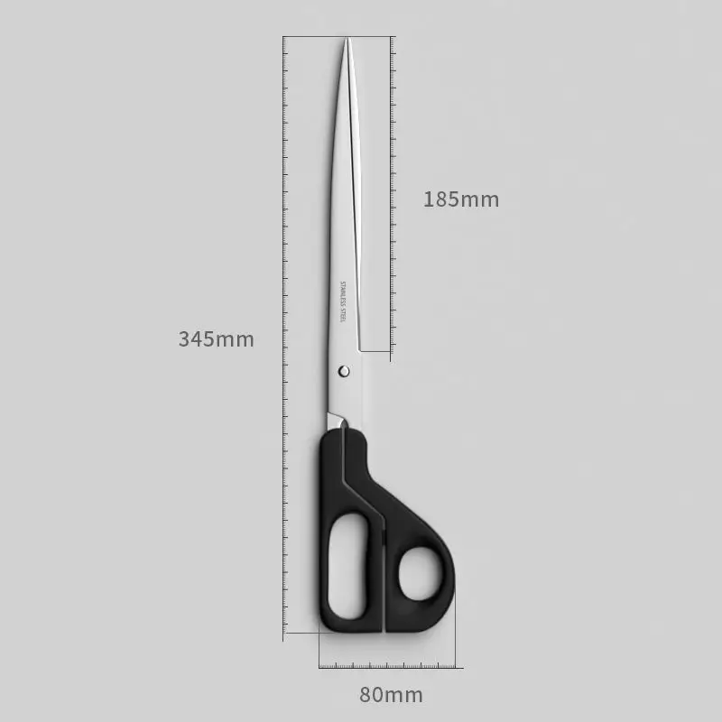 Super Long Office Large Multi-functional Scissors Paper-cutting Special Sharp Extended Blade Strong Scissors - 3