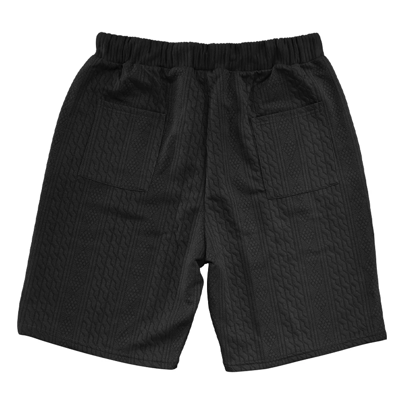 2024 Summer New Men's Set Quality Jacquard Knit Casual Sleeveless V-neck Vest Top Shorts Two-piece Men's Clothing Free Shipping Sbaf1b935ef19428e8e19280158adee36X