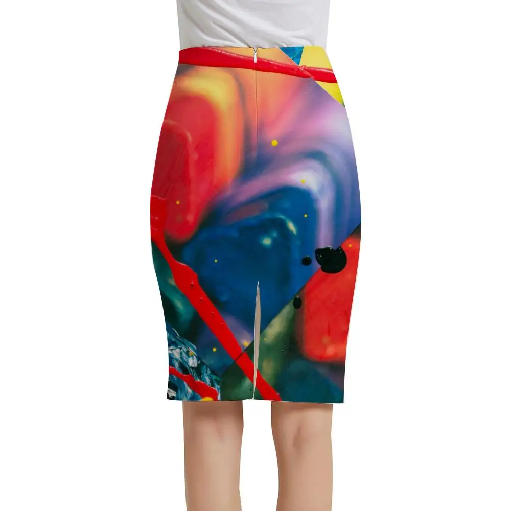 mini skirts for women KYKU Brand Landscape Skirts Women Painting Sexy Tree Office Mountain Sundresses  3d Skirt Ladies Skirts Womens Floral Casual hoop skirt