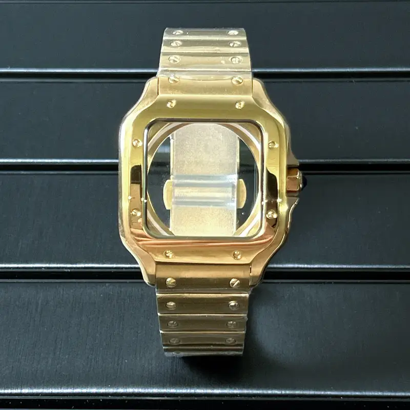 38mm Square Watch Case 316L Steel Strap Watch Repair Modification No Logo 27mm Dial for Sandoz NH36 NH35 NH70 Automatic Movement - Image 25