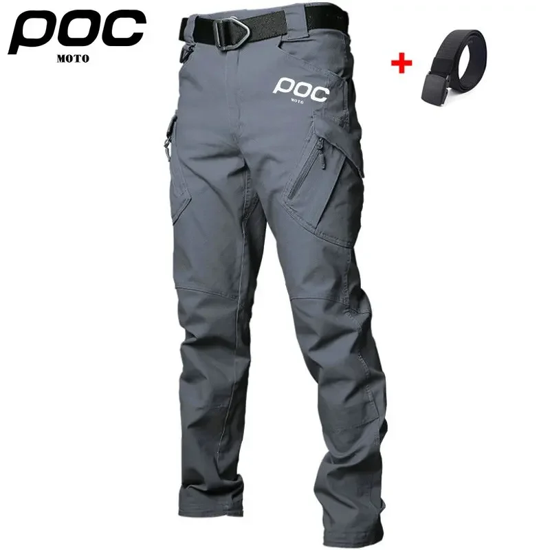New MOTO POC MTB Cycling Long Pants Male Bike Bottoms Mountain Bicycle Trousers Motorcycle Clothing Pantalones Gym Hombre
