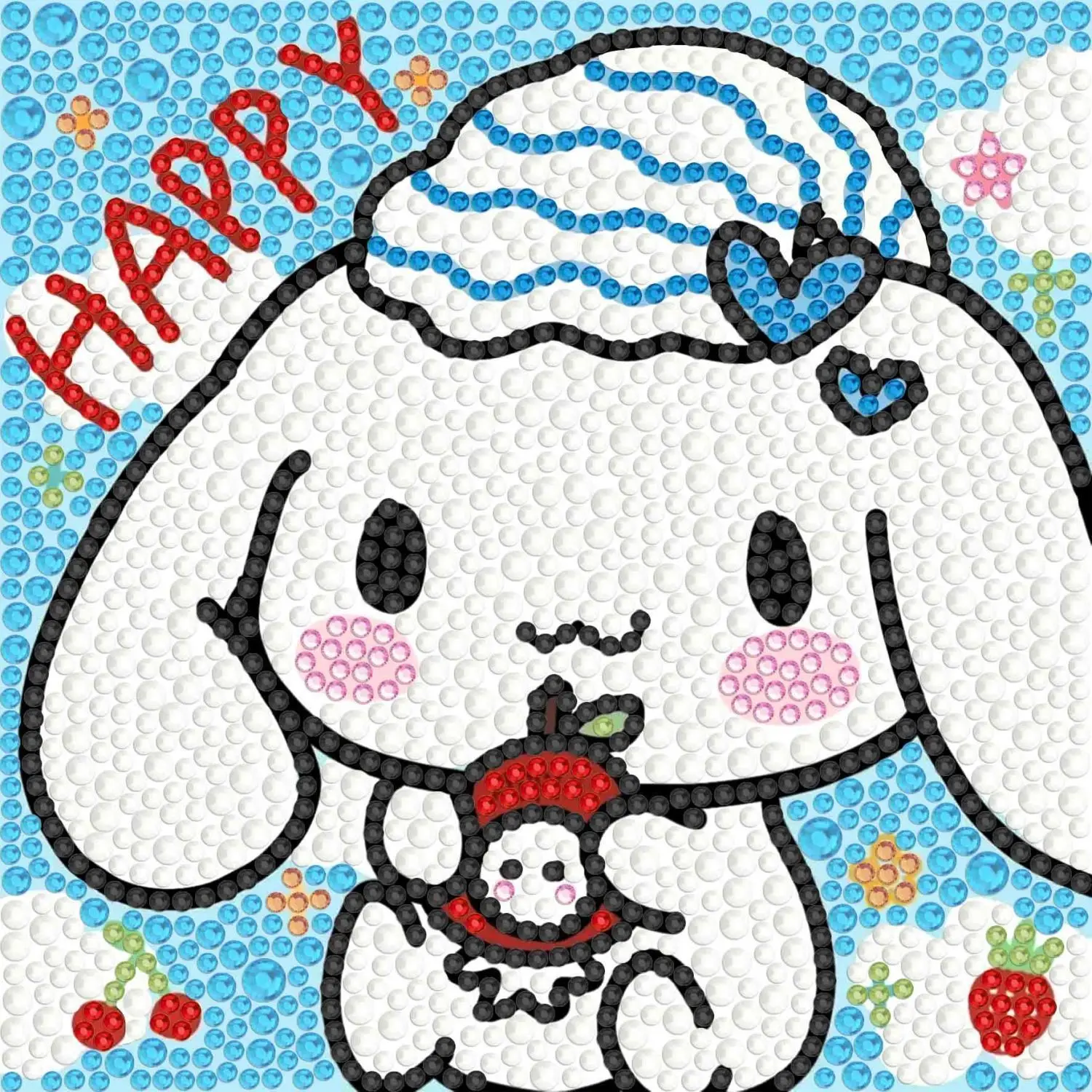 

Sanrio Diy Diamond Painting Hello Kitty Kuromi Kit Cartoon 5D Round Mosaic Embroidery Children's Room Decor Handwork Toys Gift
