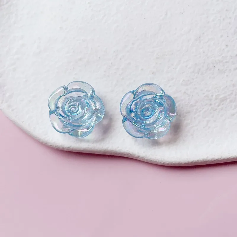 14 Stück Blaue Schmetterling-Schuhcharms Blumen-Perlen Schuhzubehör zur Gartenschuh-Dekoration Mädchengeschenk – Detail 5